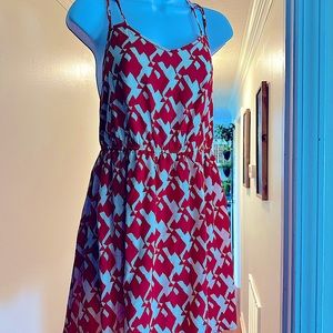 Adorable summer red/cream sun dress